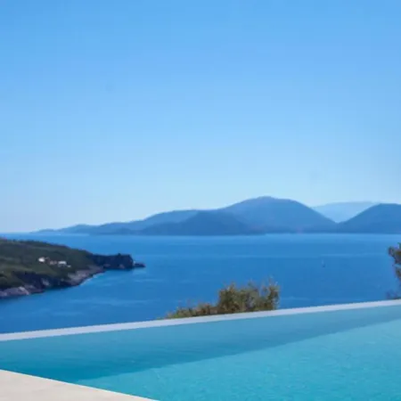 Blauw With Infinity Pool & Sea Views アパート ヴァシリキ
